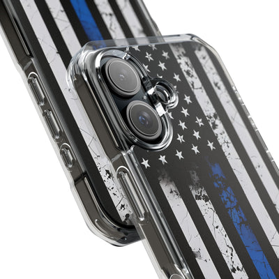 Gritty Cobalt Flag · Impact Phone Case for iPhone · Magsafe