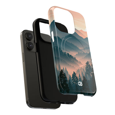 Teal Tough 2.0 Magsafe Phone Case for iPhone - Alpine Teal Horizon
