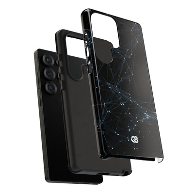 Black Tough Phone Case for Samsung - Arctic Neural Mesh