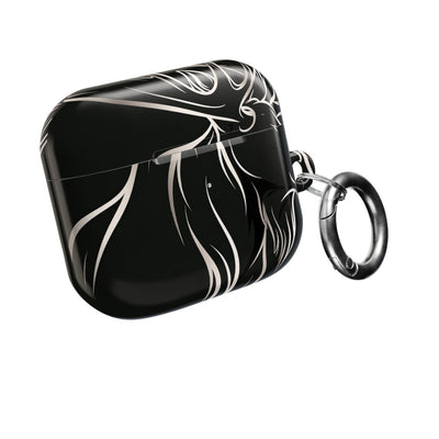 Nordic Moose Contour · Hard Case for AirPods & AirPods Pro · Black