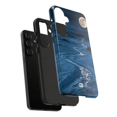 Arctic Moon Drift · Tough Phone Case for Samsung · Blue