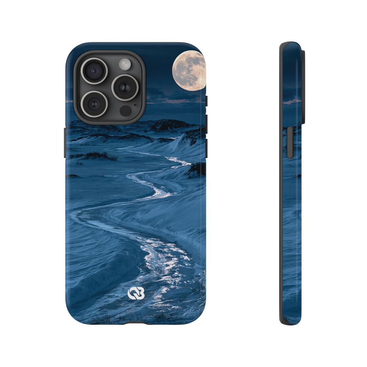 Arctic Moon Drift · Tough Phone Case for iPhone · Blue