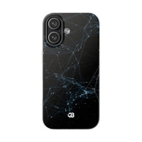 Black Lite Phone Case for iPhone - Arctic Neural Mesh