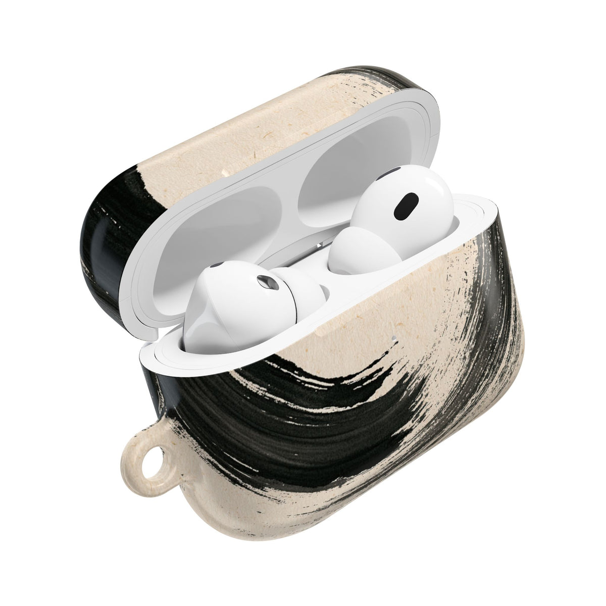 Zen Ensō Circle · Hard Case for AirPods & AirPods Pro · Beige