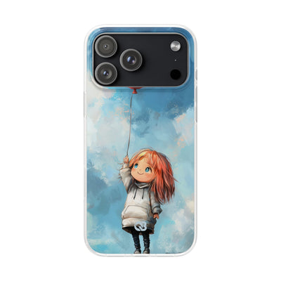 Crimson Heart Sky · Soft Coque de téléphone pour iPhone