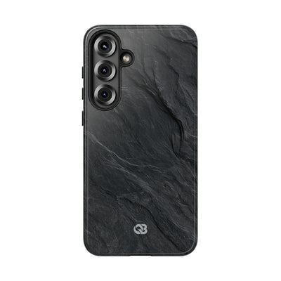 Black Tough Phone Case for Samsung - Midnight Slate Ridge