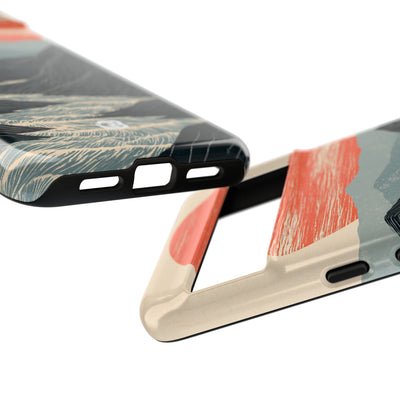 Crimson Ridge Horizon · Tough Phone Case for Pixel ·  Black