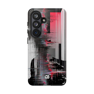 Black Tough Phone Case for Samsung - Crimson Data Leak