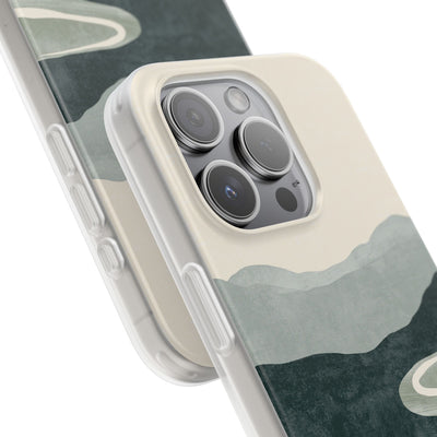 Green Lite Phone Case for iPhone - Misty Sage Valley