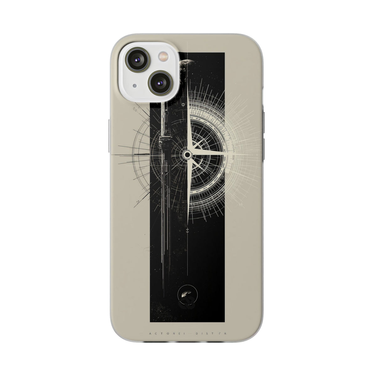 Orbital Meridian · Lite Phone Case for iPhone ·  Beige