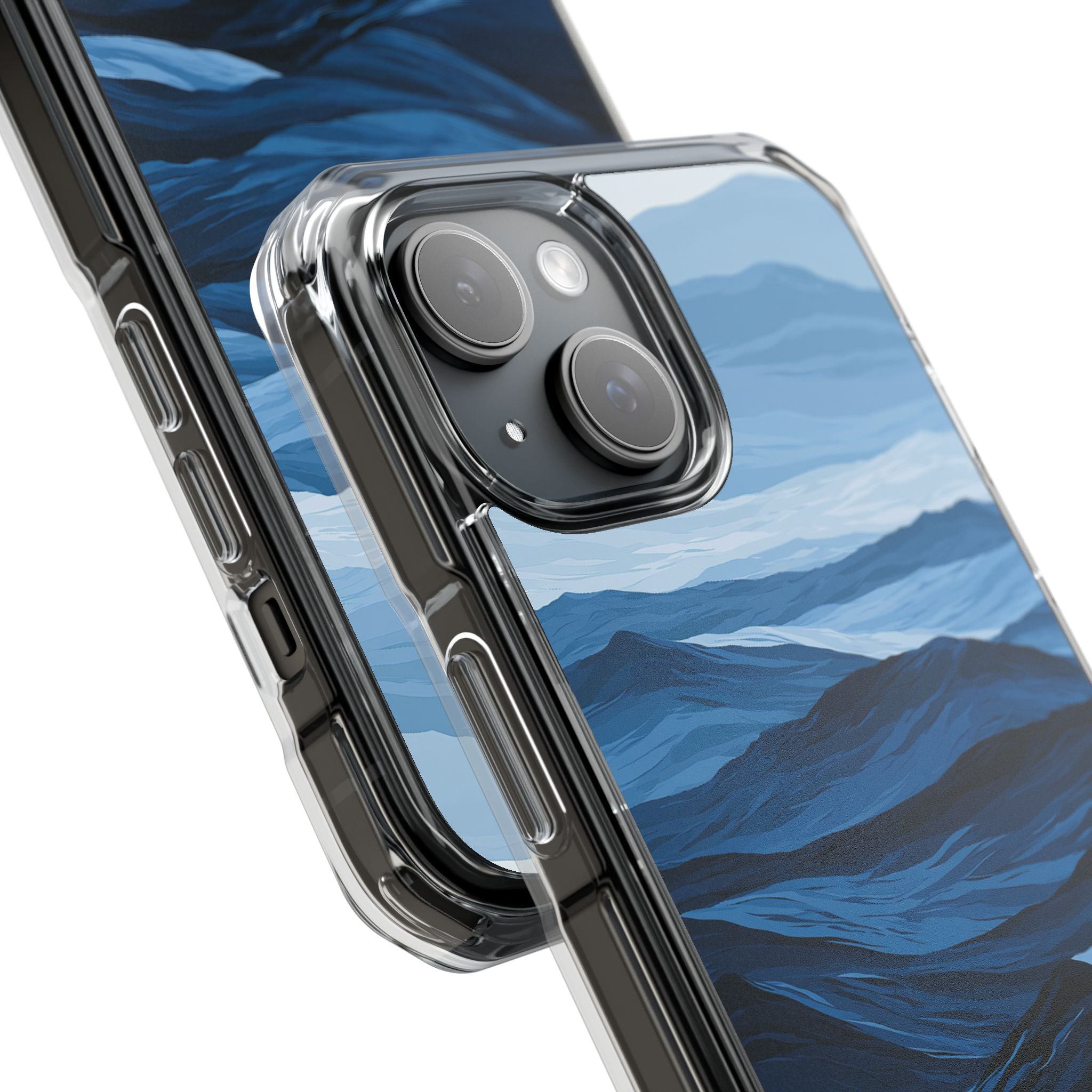 Blue Impact MagSafe Phone Case for iPhone - Cobalt Ridge Tides