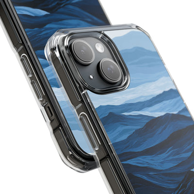 Blue Impact MagSafe Phone Case for iPhone - Cobalt Ridge Tides