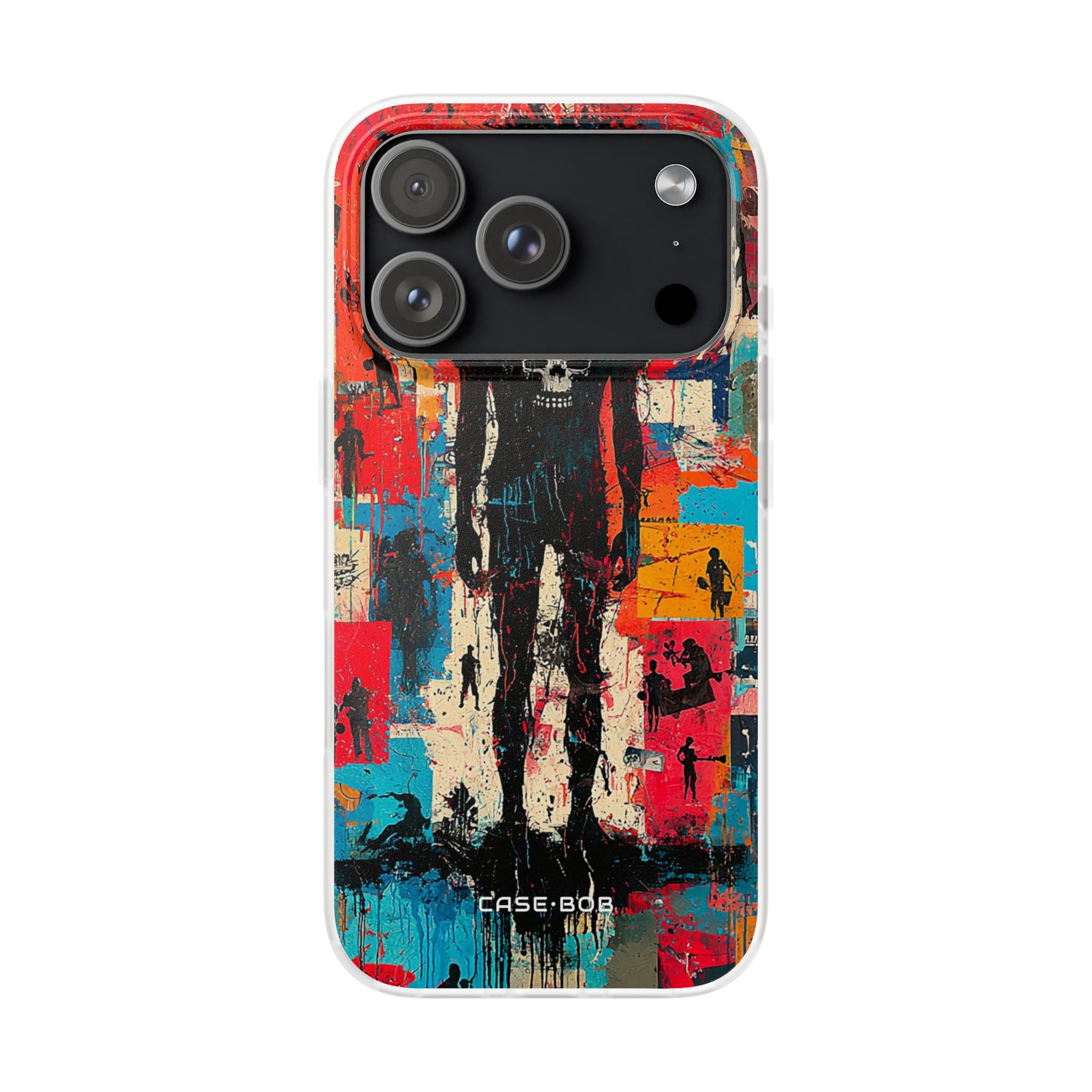 Spiky Skull Silhouette iPhone 17 Pro Case - Soft - CASE•BOB