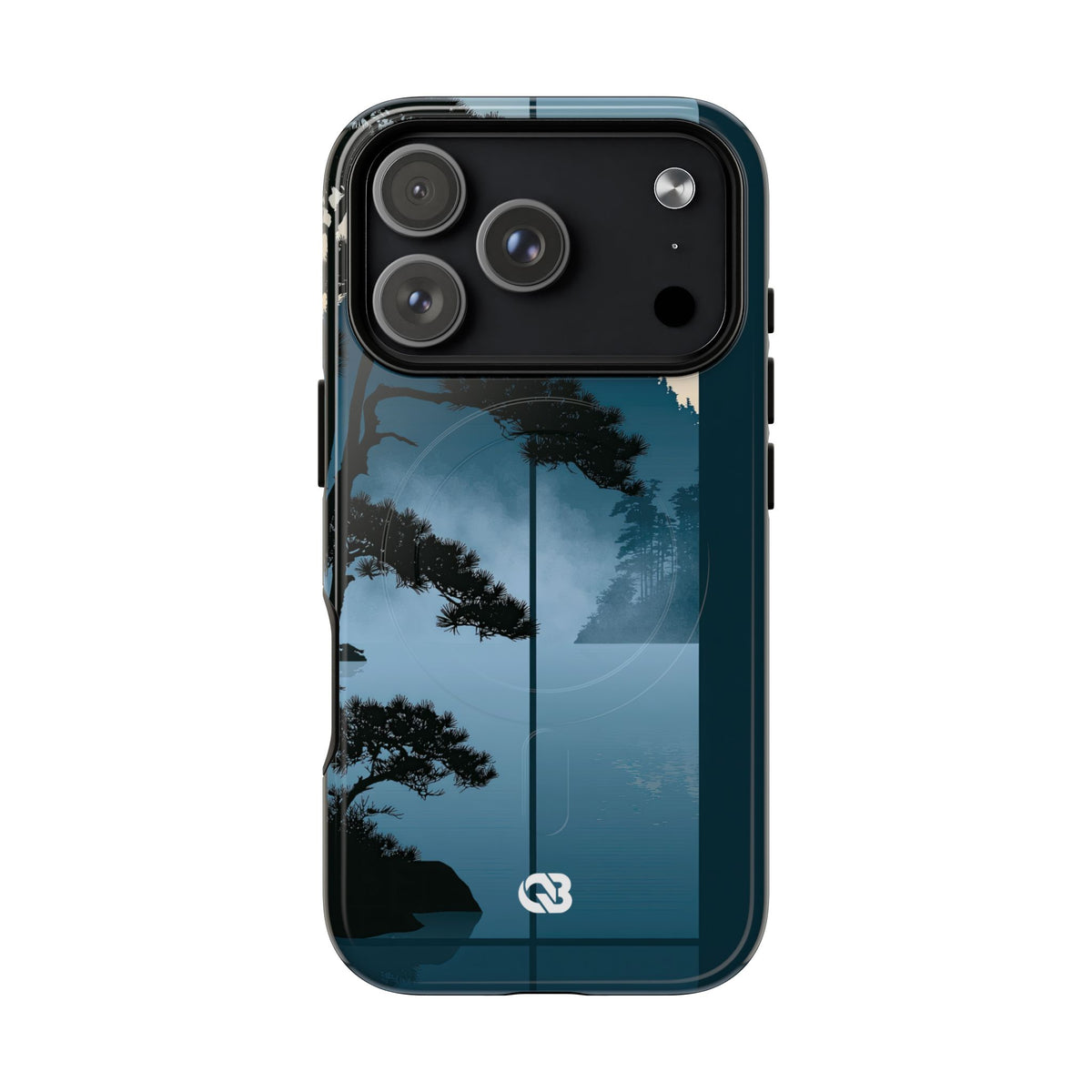 Misty Pine Horizon · Tough 2.0 Magnetic Phone Case for iPhone · Teal