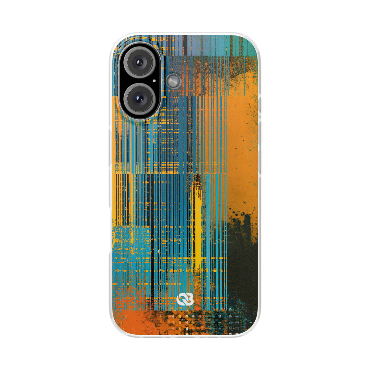Cyber Glitch Stream · Lite Phone Case for iPhone ·  Teal