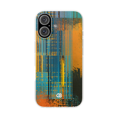 Cyber Glitch Stream · Lite Phone Case for iPhone ·  Teal