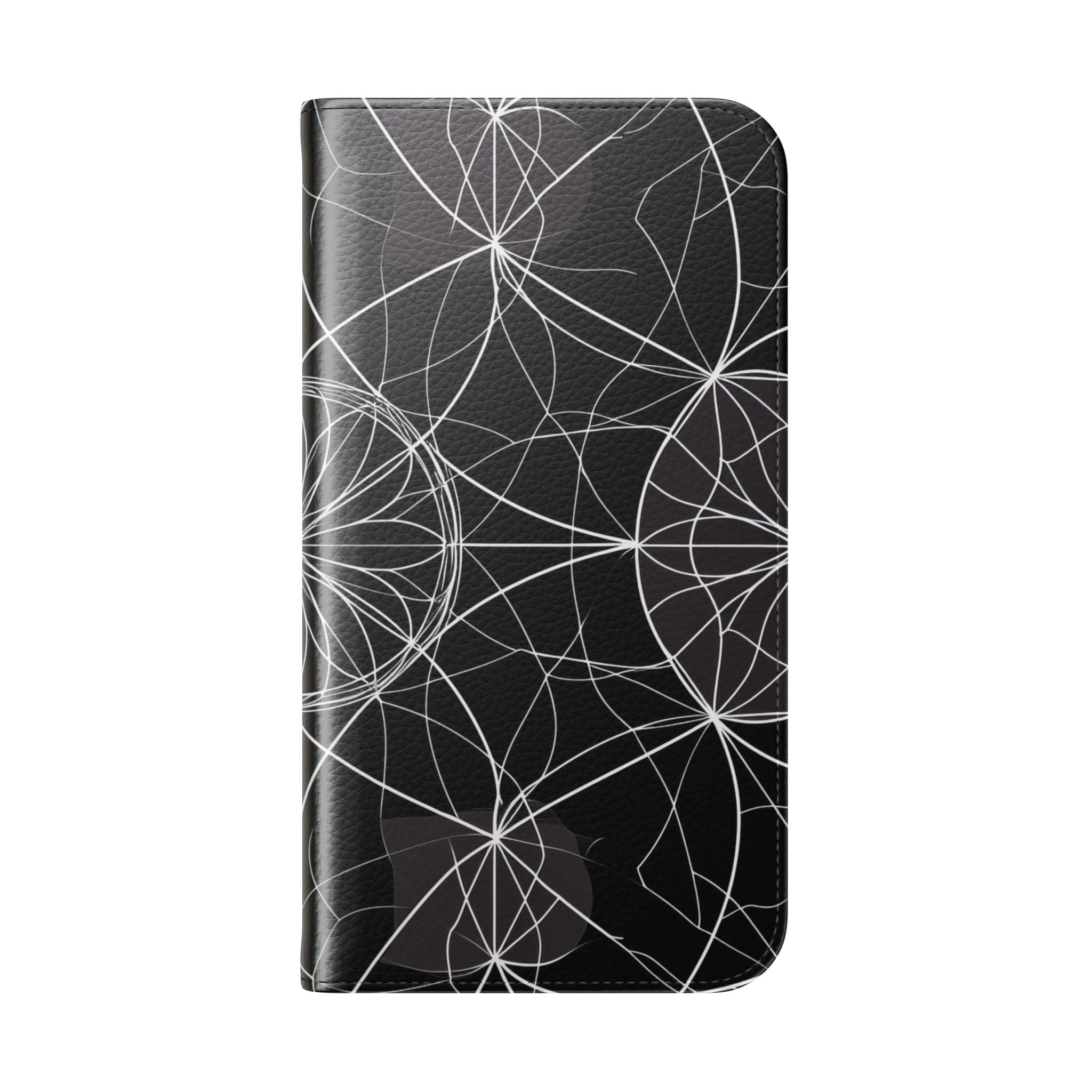 Witte Mandala Stralings - iPhone 15 Pro Case - Portemonnee