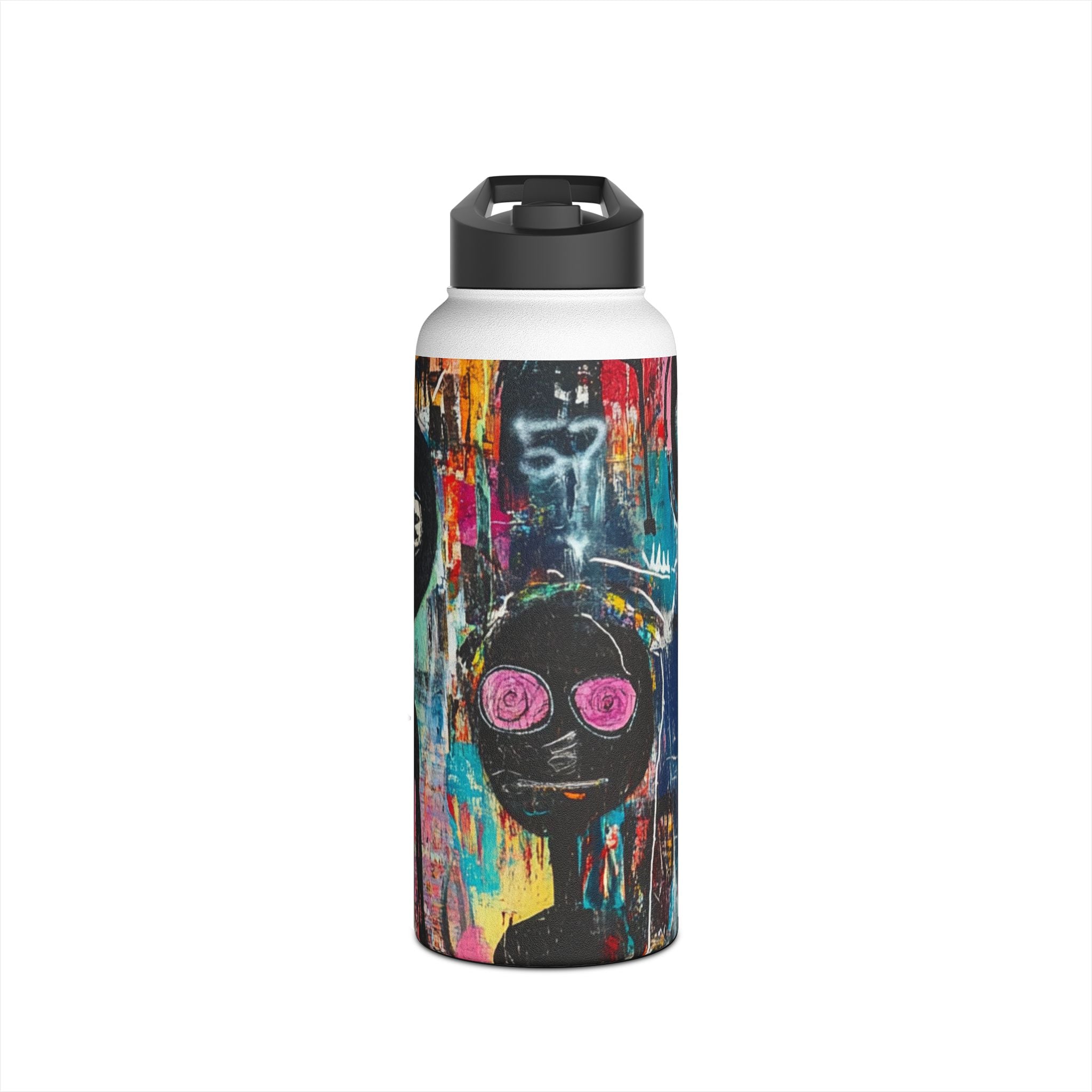 Wide-Eyed Faces - Stainless Steel Water Bottle