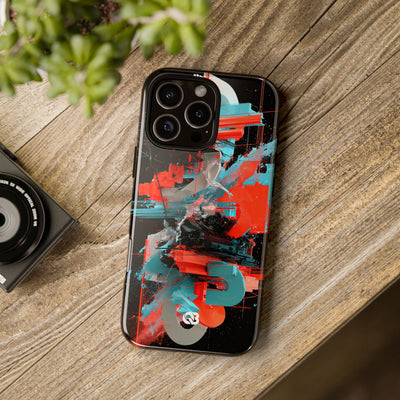 Fragmented Cyber Core · Tough Phone Case for iPhone · Black