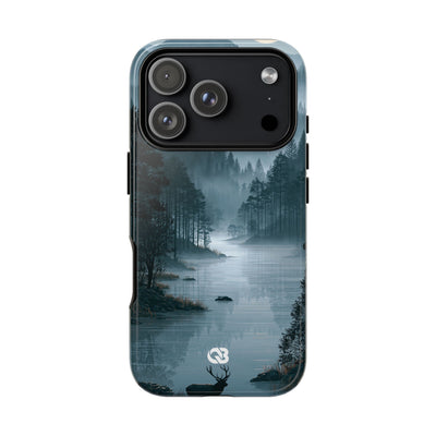 Silent Nordic Fjord · Tough Phone Case for iPhone · Blue