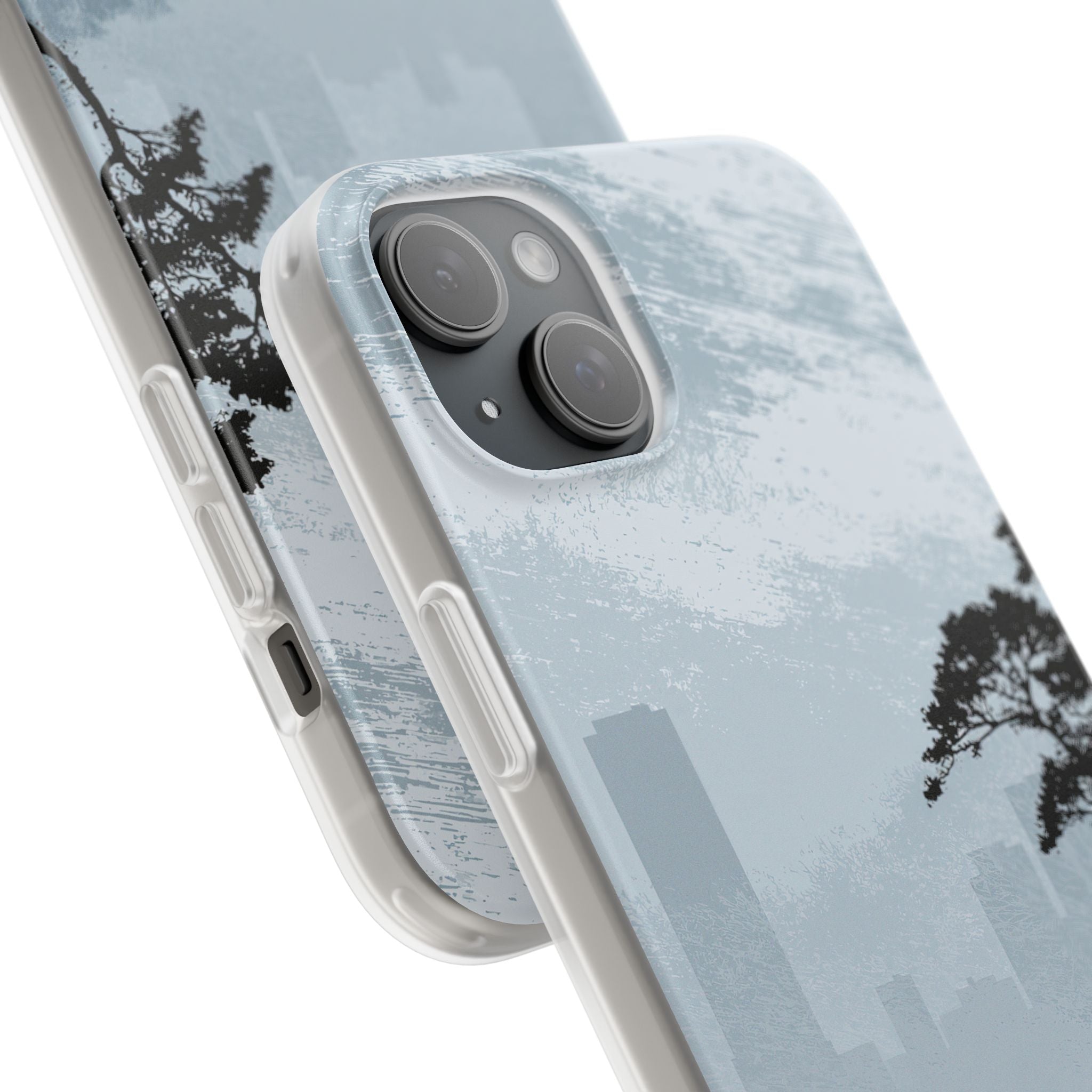 Grey Lite Phone Case for iPhone - Steel Slate Zen