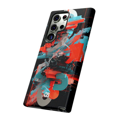 Fragmented Cyber Core · Tough Phone Case for Samsung · Black