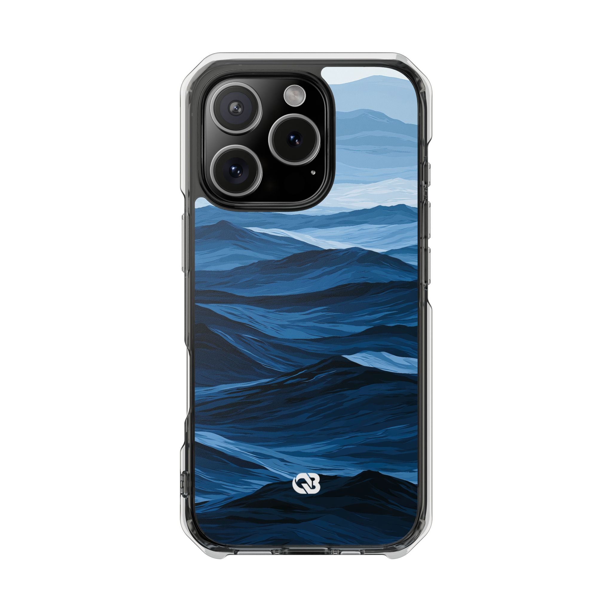 Blue Impact MagSafe Phone Case for iPhone - Cobalt Ridge Tides