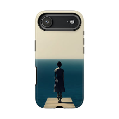 Solitary Blue Horizon · Tough Handyhülle für iPhone