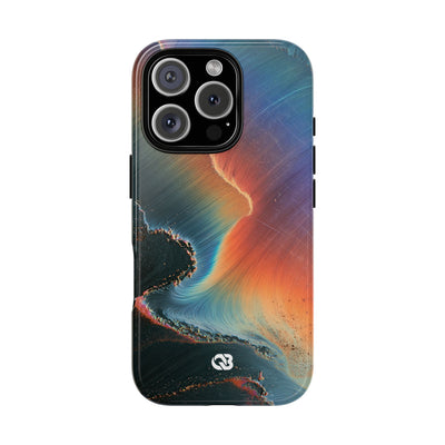 Prismatic Aura Shift · Tough Phone Case for iPhone · Blue
