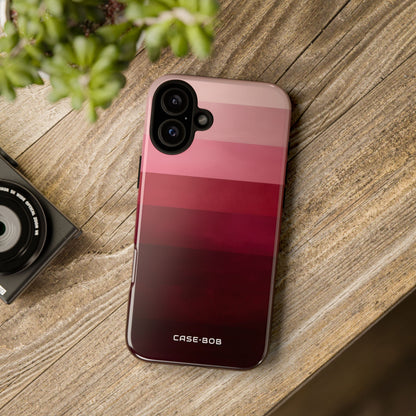 Pink Horizon Bands iPhone 16 Plus Case - Tough