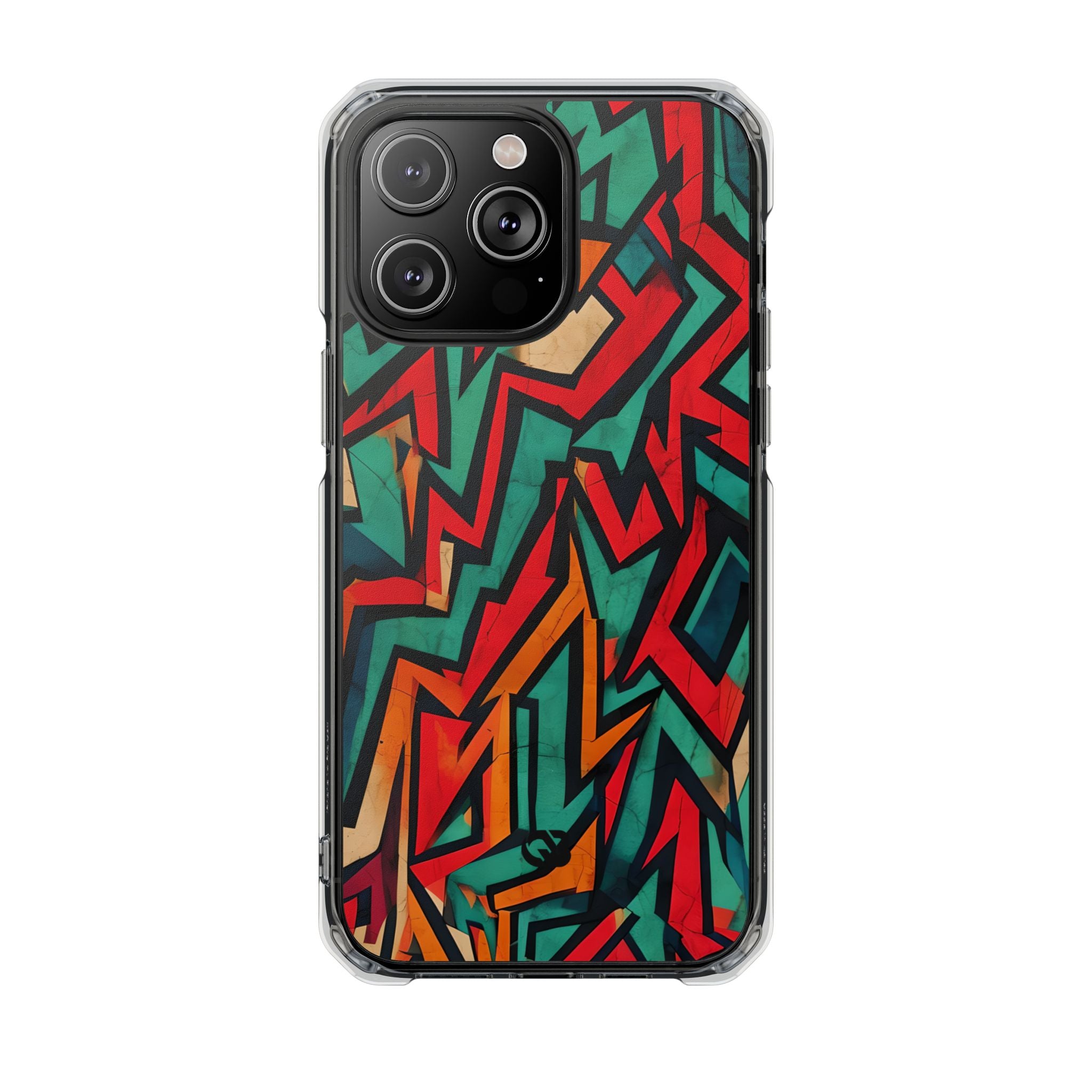 Jagged Teal Static · Impact Phone Case for iPhone · Magsafe