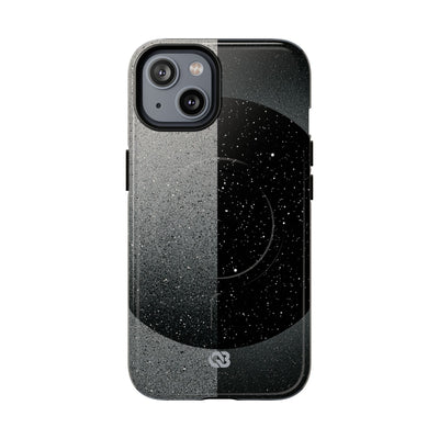 Black Tough 2.0 Magsafe Phone Case for iPhone - Lunar Static Orbit
