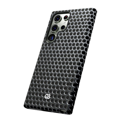 Brushed Perforated Steel · Tough Phone Case for Samsung · Silver