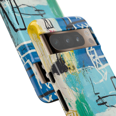 Azure Urban Scribble · Tough Phone Case for Google Pixel