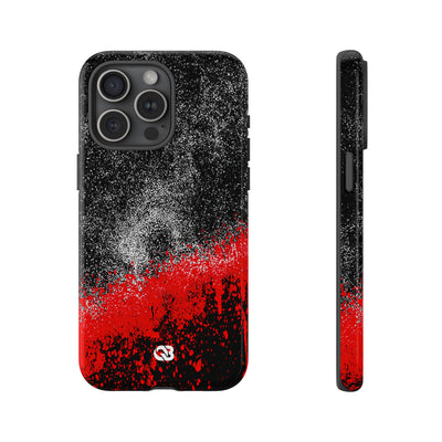 Crimson Noir Drip · Tough Phone Case for iPhone · Black