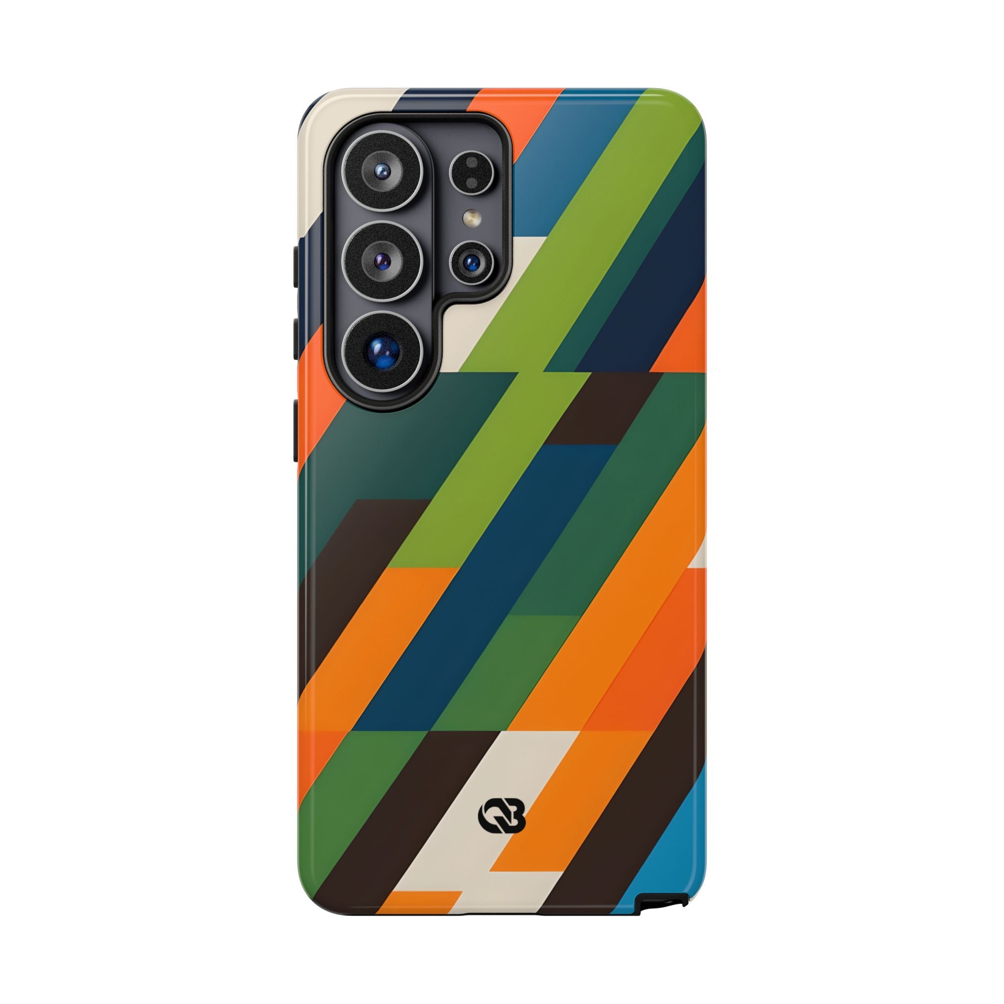 Angled Retro Mosaic · Tough Handyhülle für Samsung