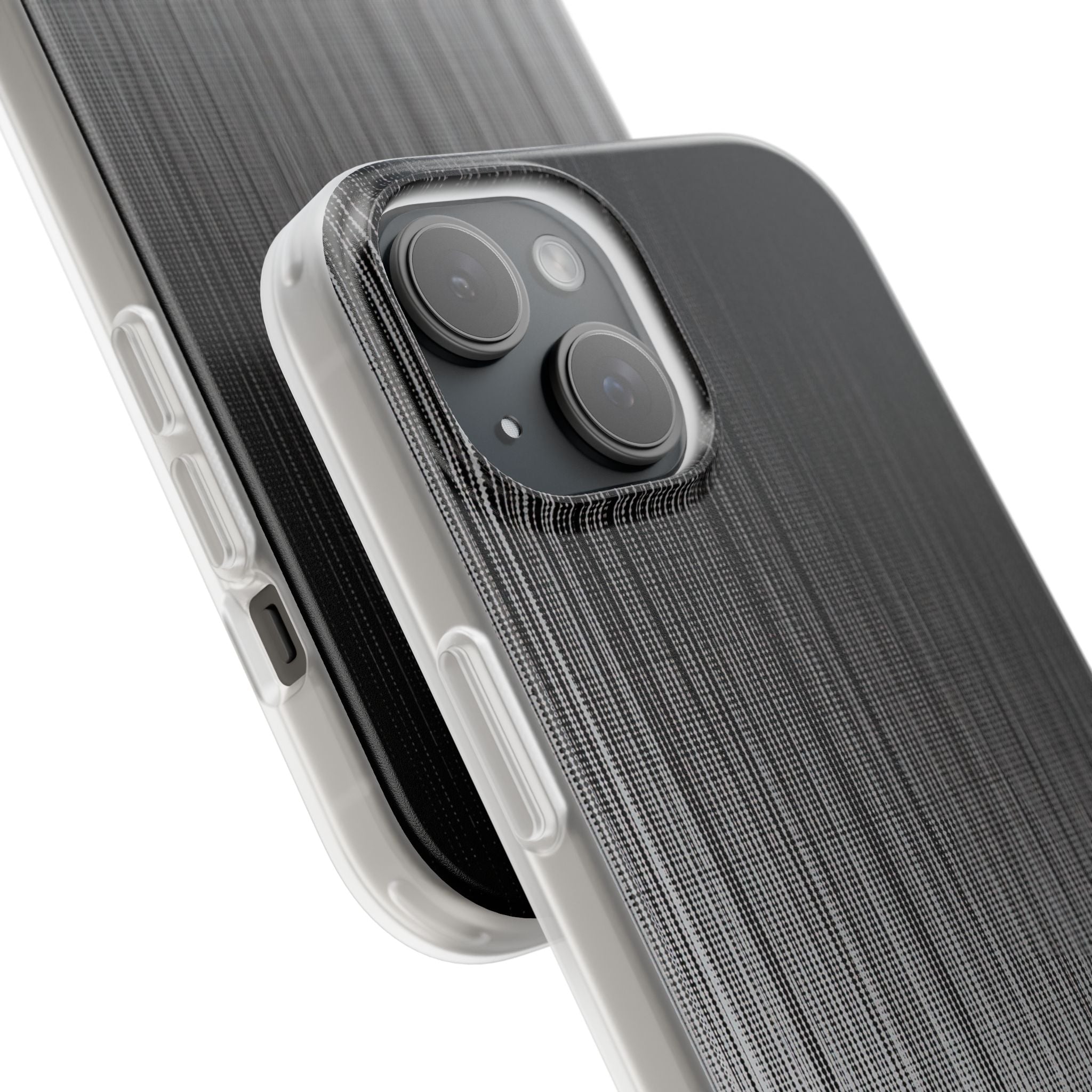 Grey Lite Phone Case for iPhone - Static Vertical Dither