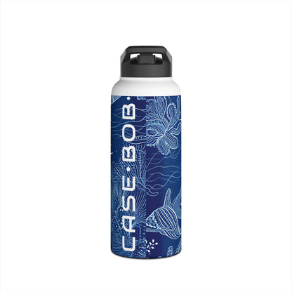 Blue Scale Reef - Stainless Steel Water Bottle