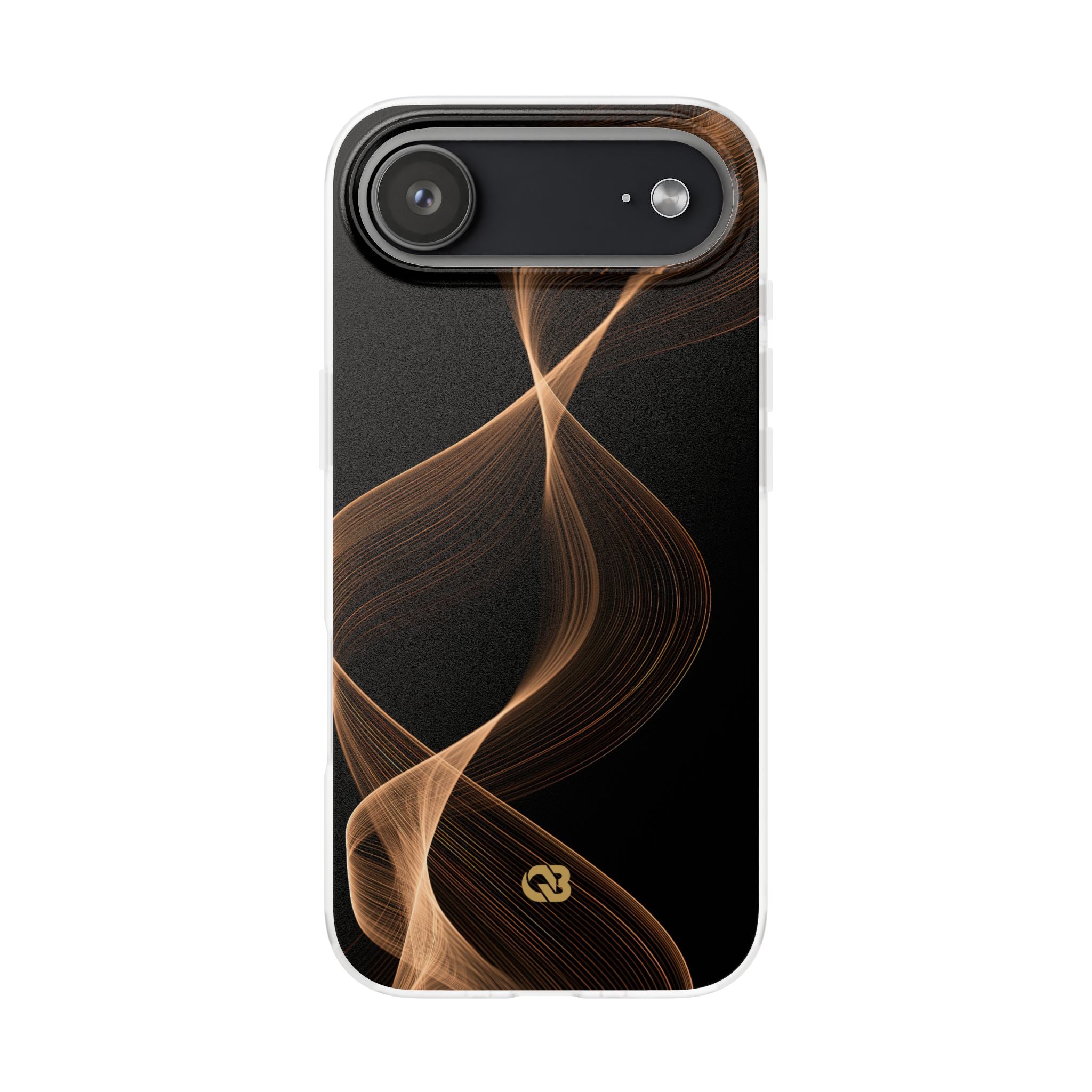 Brown Lite Phone Case for iPhone - Copper Silk Wave