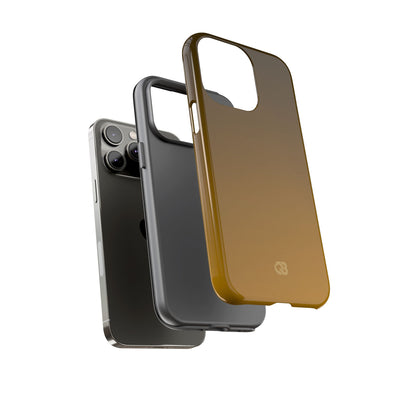 Gold Tough Phone Case for iPhone - Scorched Gold Haze