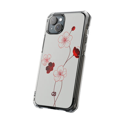 Red Impact MagSafe Phone Case for iPhone - Kyoto Ember Bloom