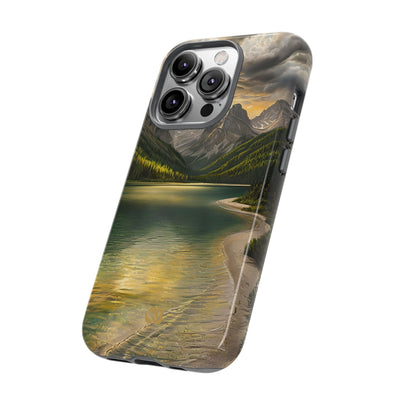 Gilded Mountain Lake · Tough Phone Case for iPhone