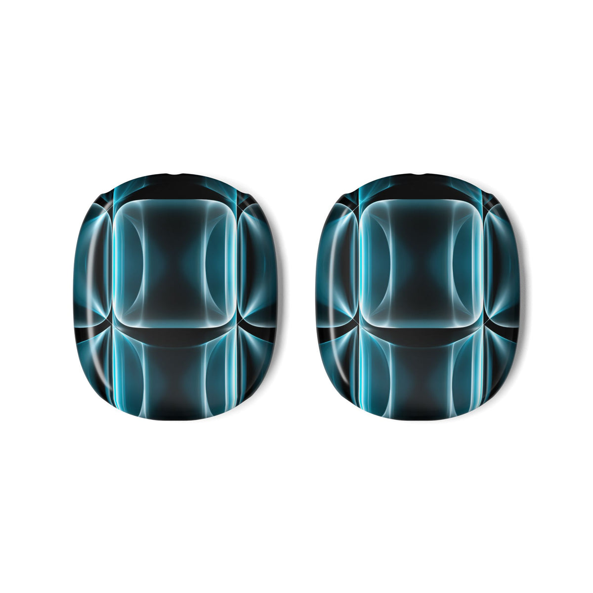 Translucent Cyber Grid · Hard Case for AirPods Max · Teal