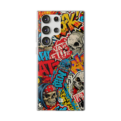 Skate Skull Riot · Lite Phone Case for Samsung · Red