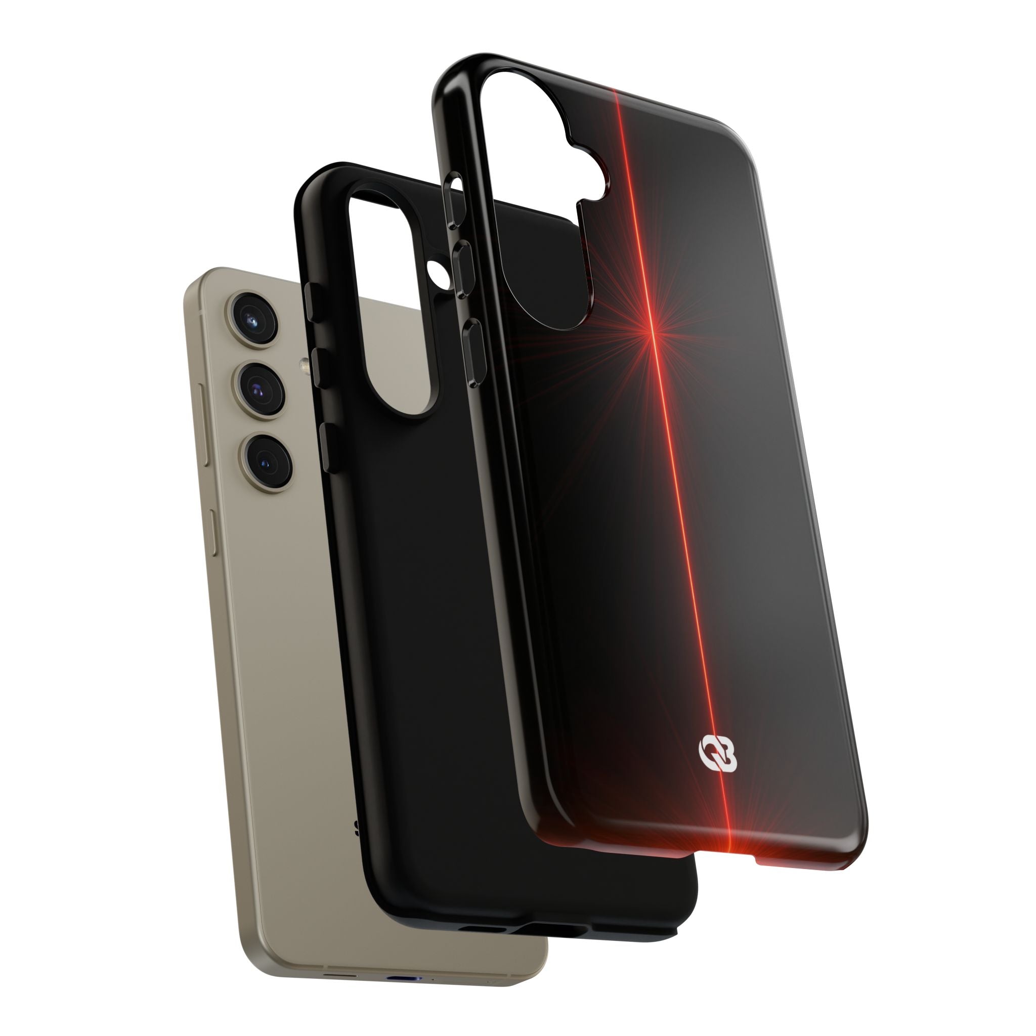 Red Tough Phone Case for Samsung - Crimson Flare Vector