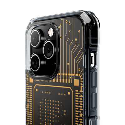Gold Impact MagSafe Phone Case for iPhone - Cyber Gold Processor