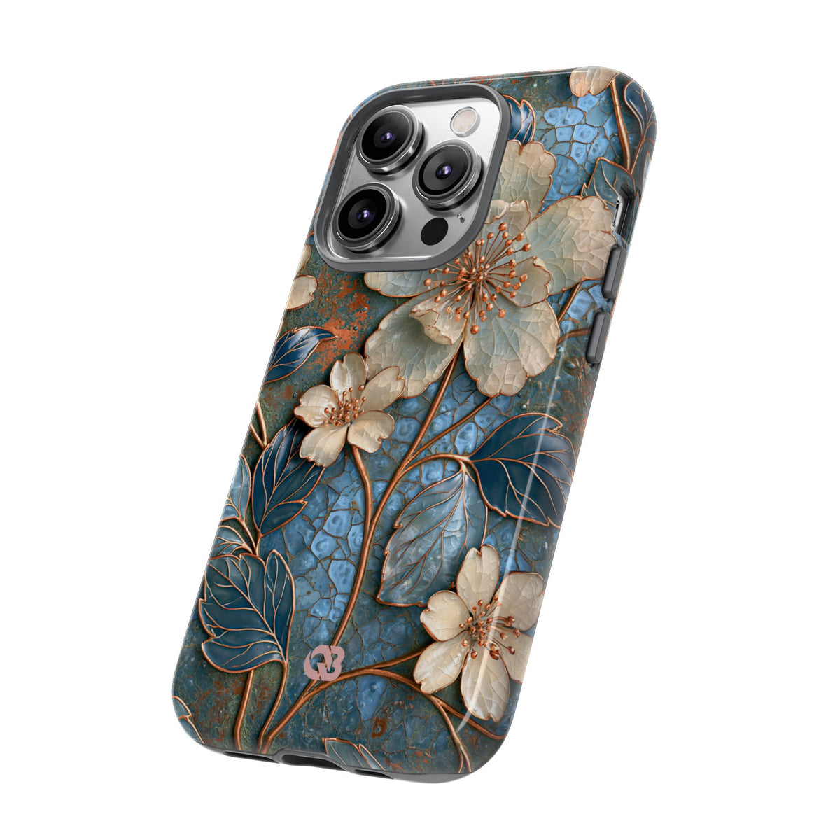 Gilded Blossom Reverie · Tough Phone Case for iPhone · Teal