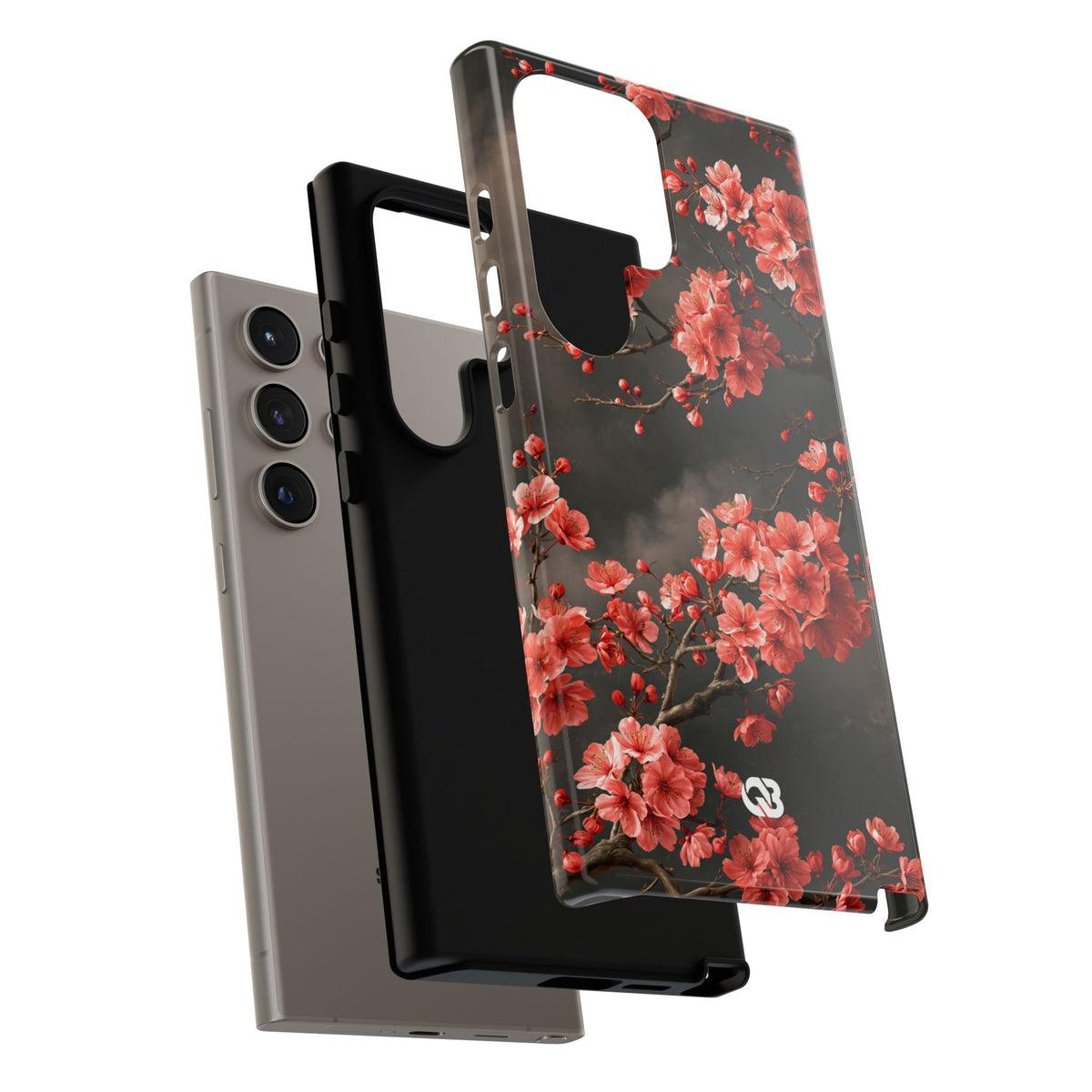 Dark Sakura Nocturne · Tough Phone Case for Samsung · Black
