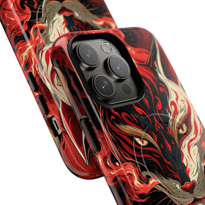 Crimson Kitsune Spirit · Tough 2.0 Magnetic Phone Case for iPhone · Red