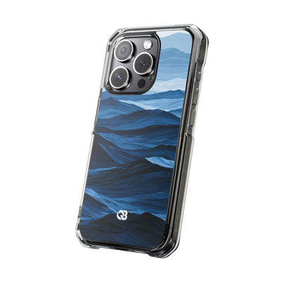 Blue Impact MagSafe Phone Case for iPhone - Cobalt Ridge Tides